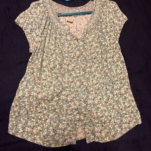 Floral Button-Up Top